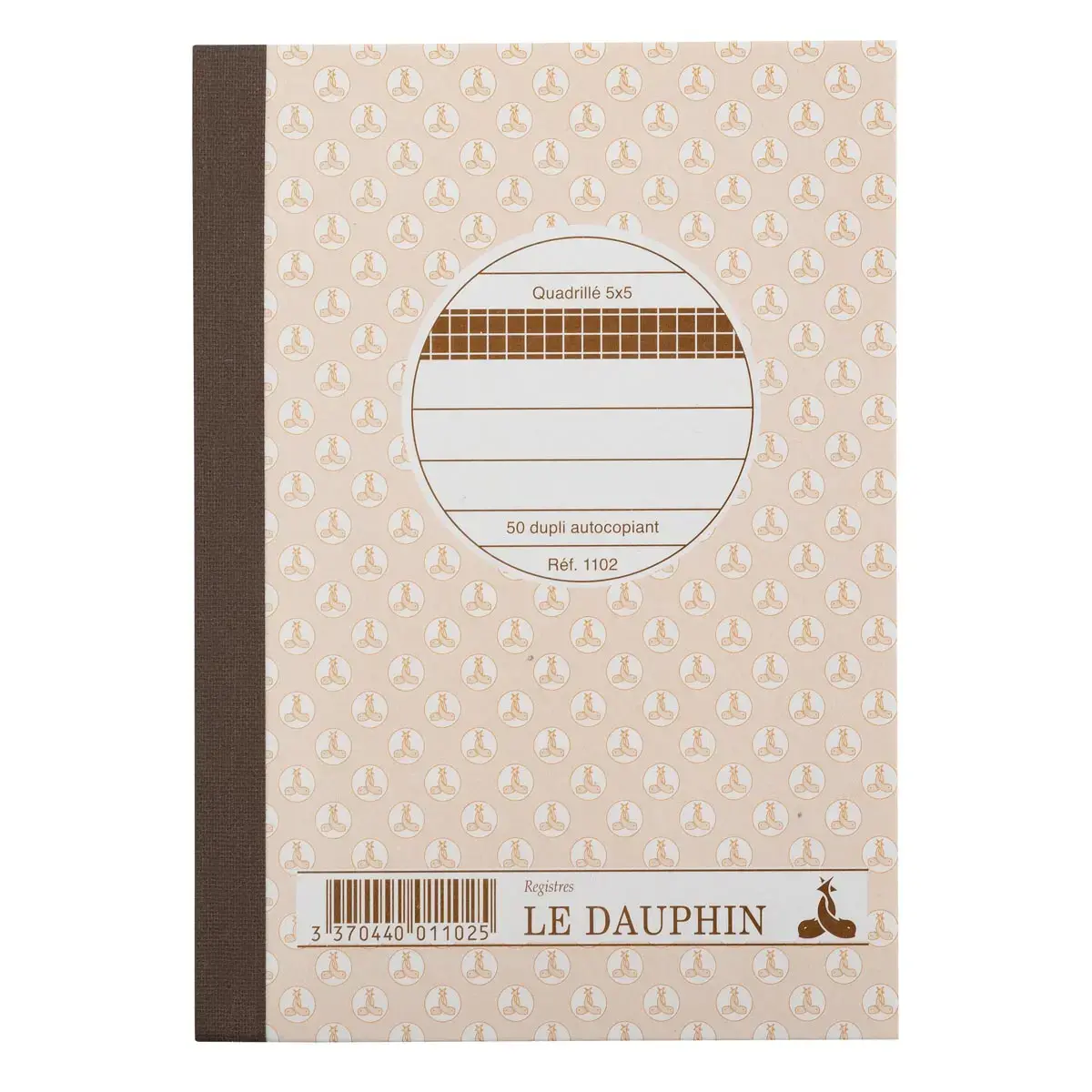 Manifold autocopiant imprimé et quadrillé - 10,5x14,8 cm - LE DAUPHIN