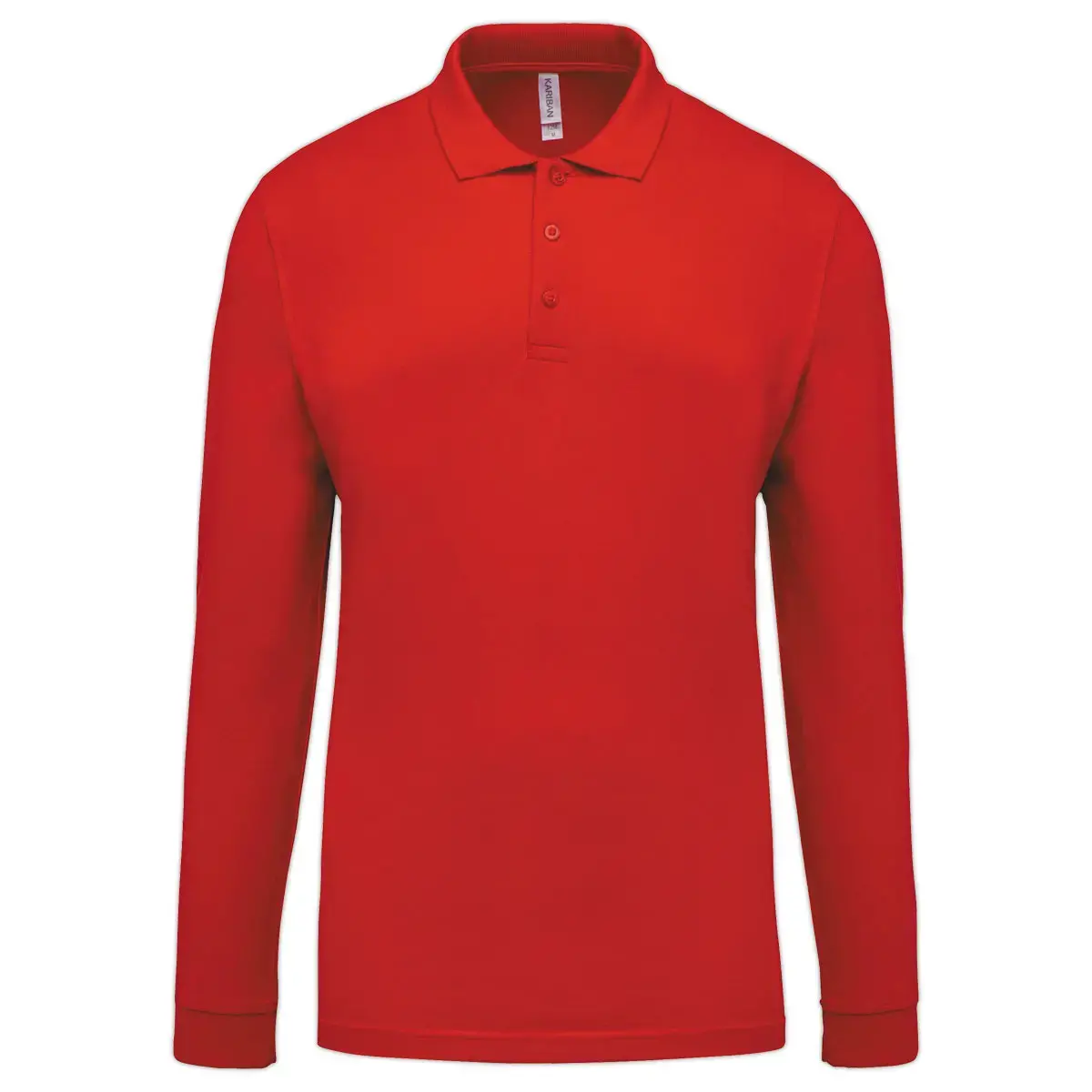 Polo homme - Manches longues - Taille 4XL - Rouge