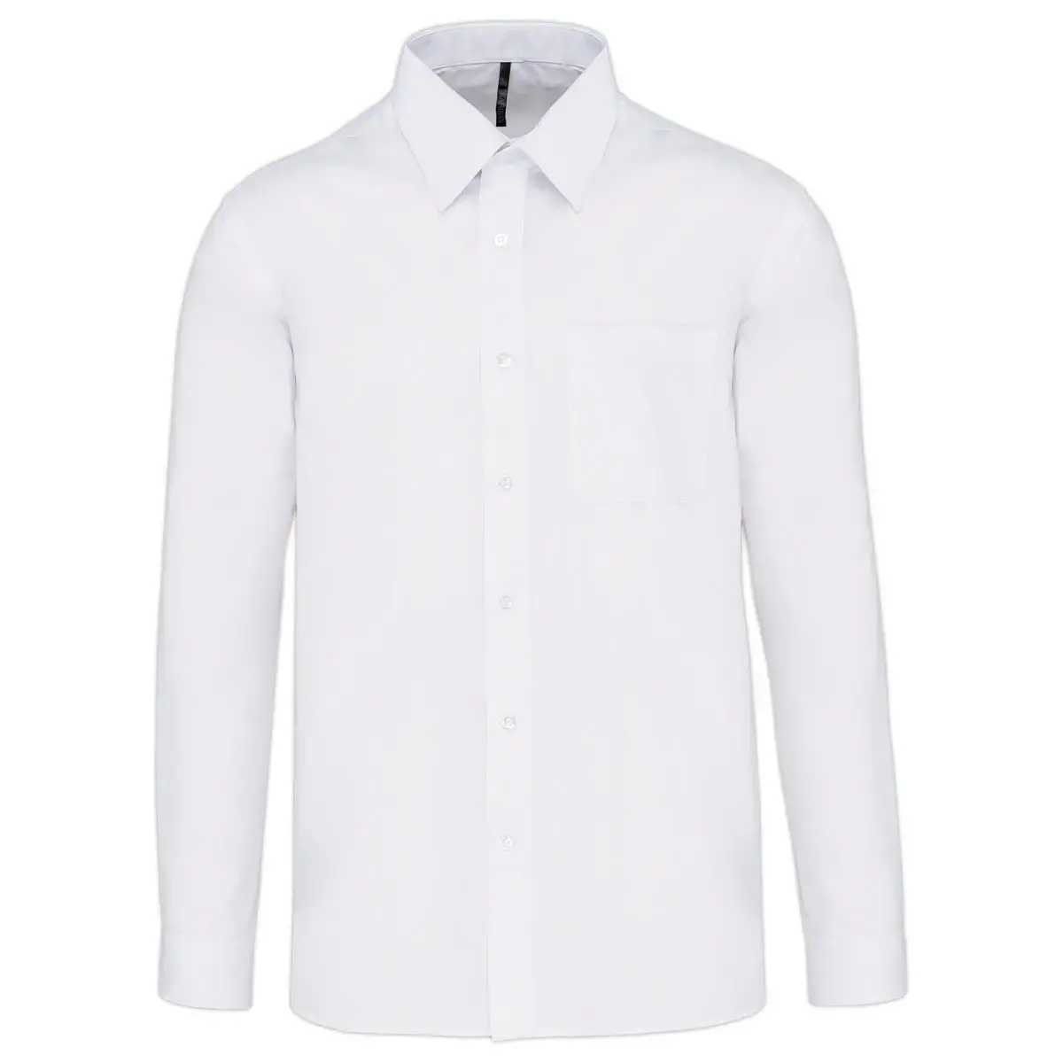 Chemise popeline polycoton homme - Taille S - Blanc
