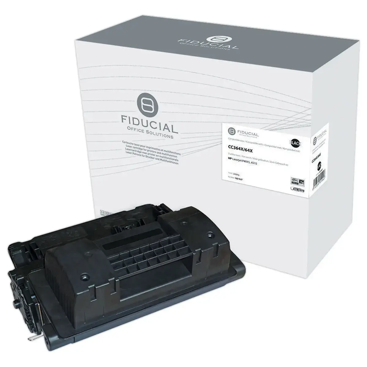 Toner remanufacturé éq. HP CC364X - Haute capacité - Noir