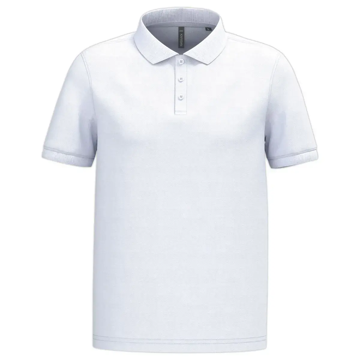 Polo homme - Manches courtes - Taille S - Blanc