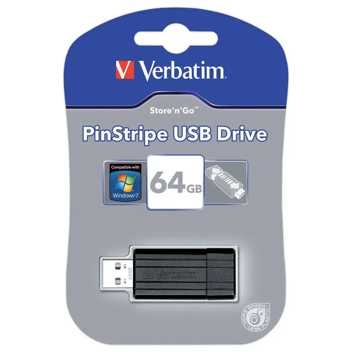 Clé USB Pinstripe 2.0 - 64 Go - VERBATIM