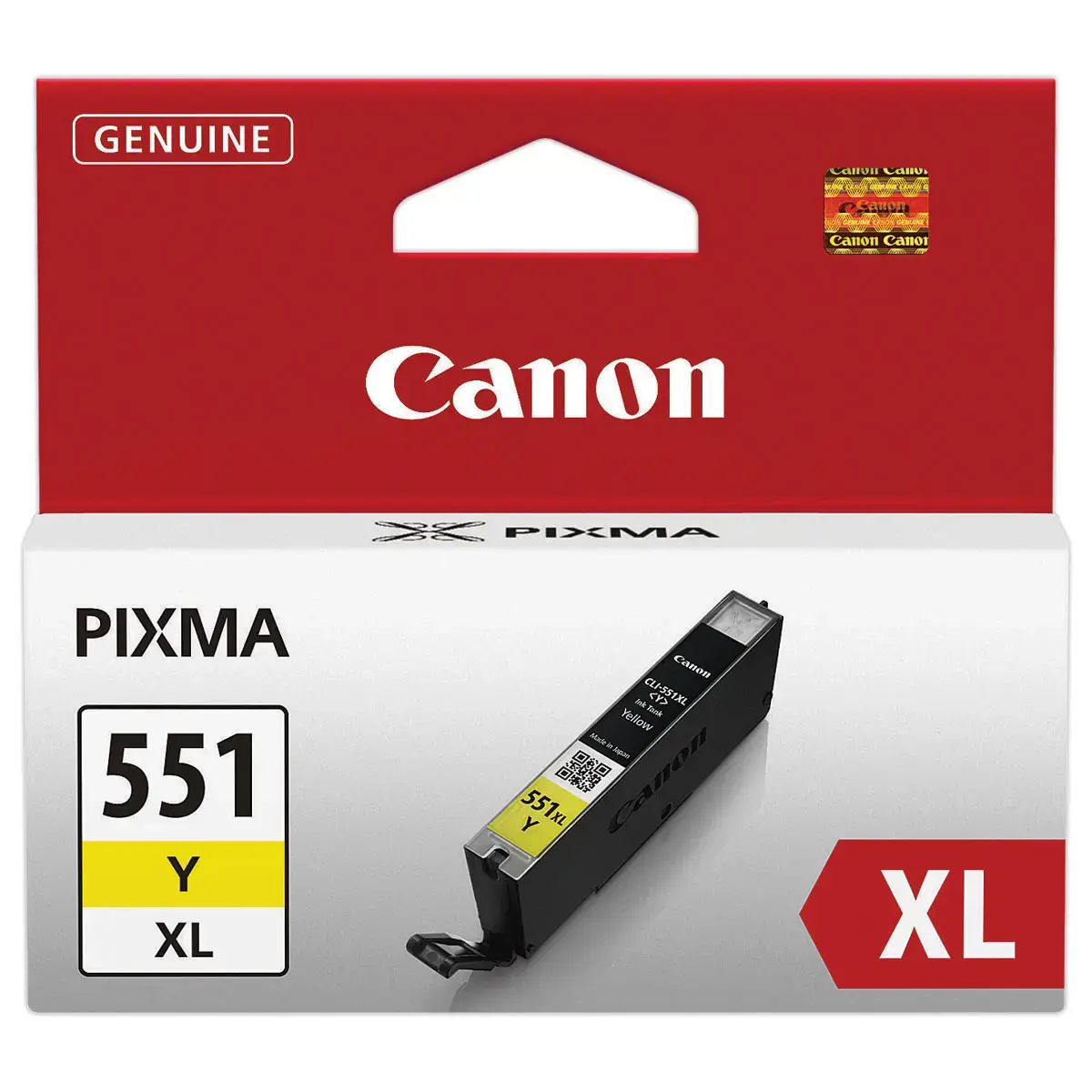 Cartouche jet d'encre CANON jaune CLI-551XL haute capacité