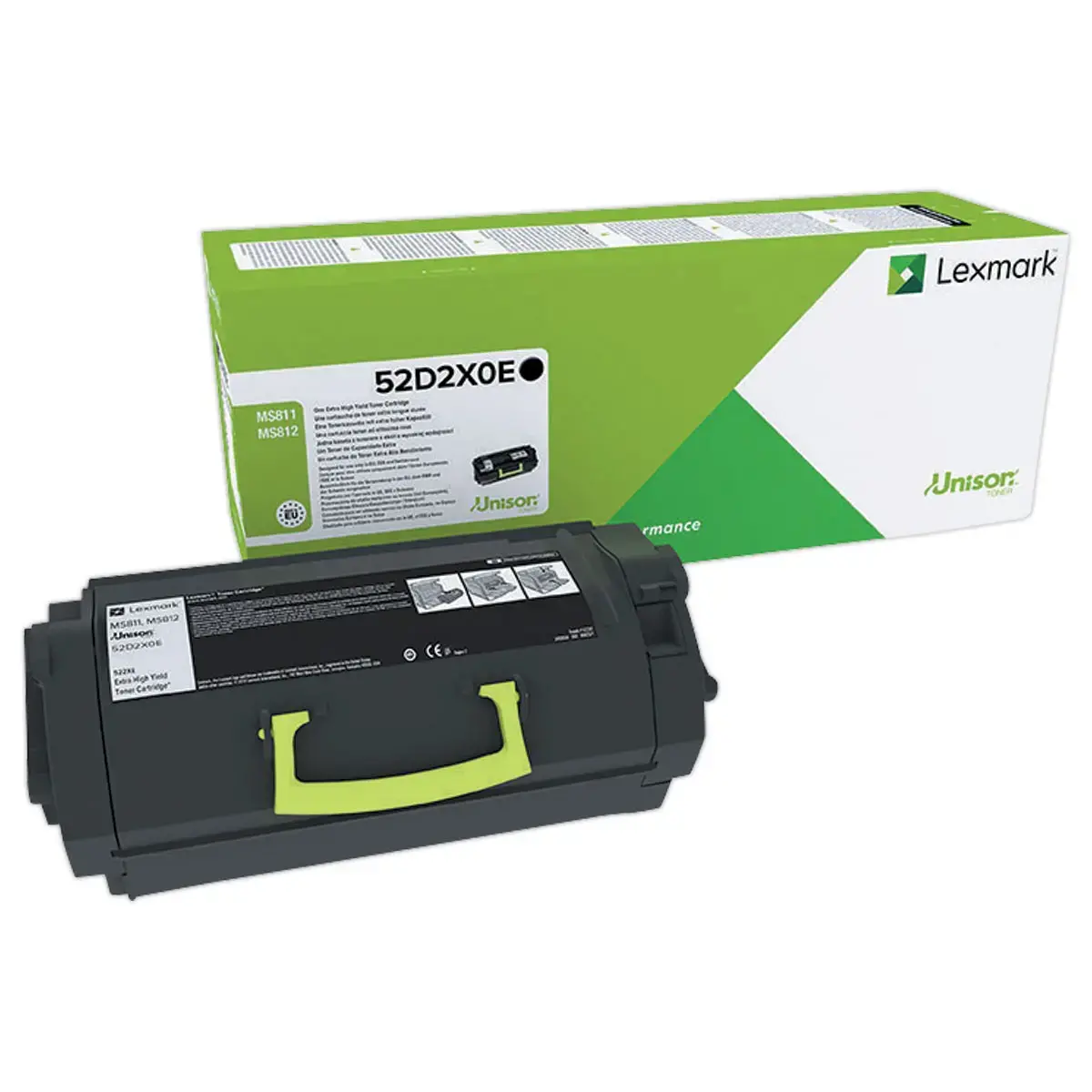 Toner 52D2X0E - Noir - Lexmark 