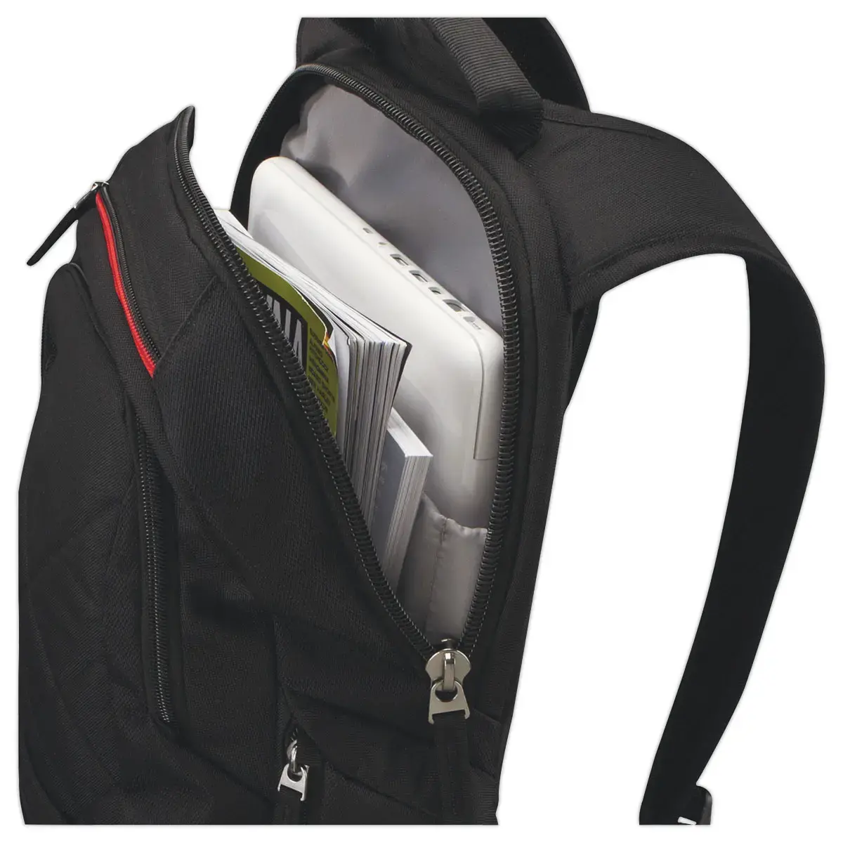 Sac &agrave; dos polyester pour PC 14" - Nylon coloris noir - CASE LOGIC 