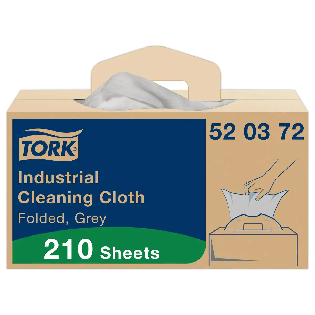 Chiffons de nettoyage industriel Handy Box - TORK 