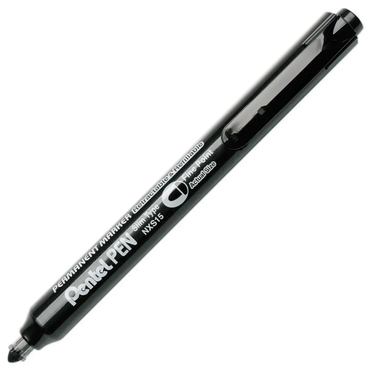Marqueur permanent r&eacute;tractable PEN NXS15 - Pointe ogive - Noir - PENTEL 