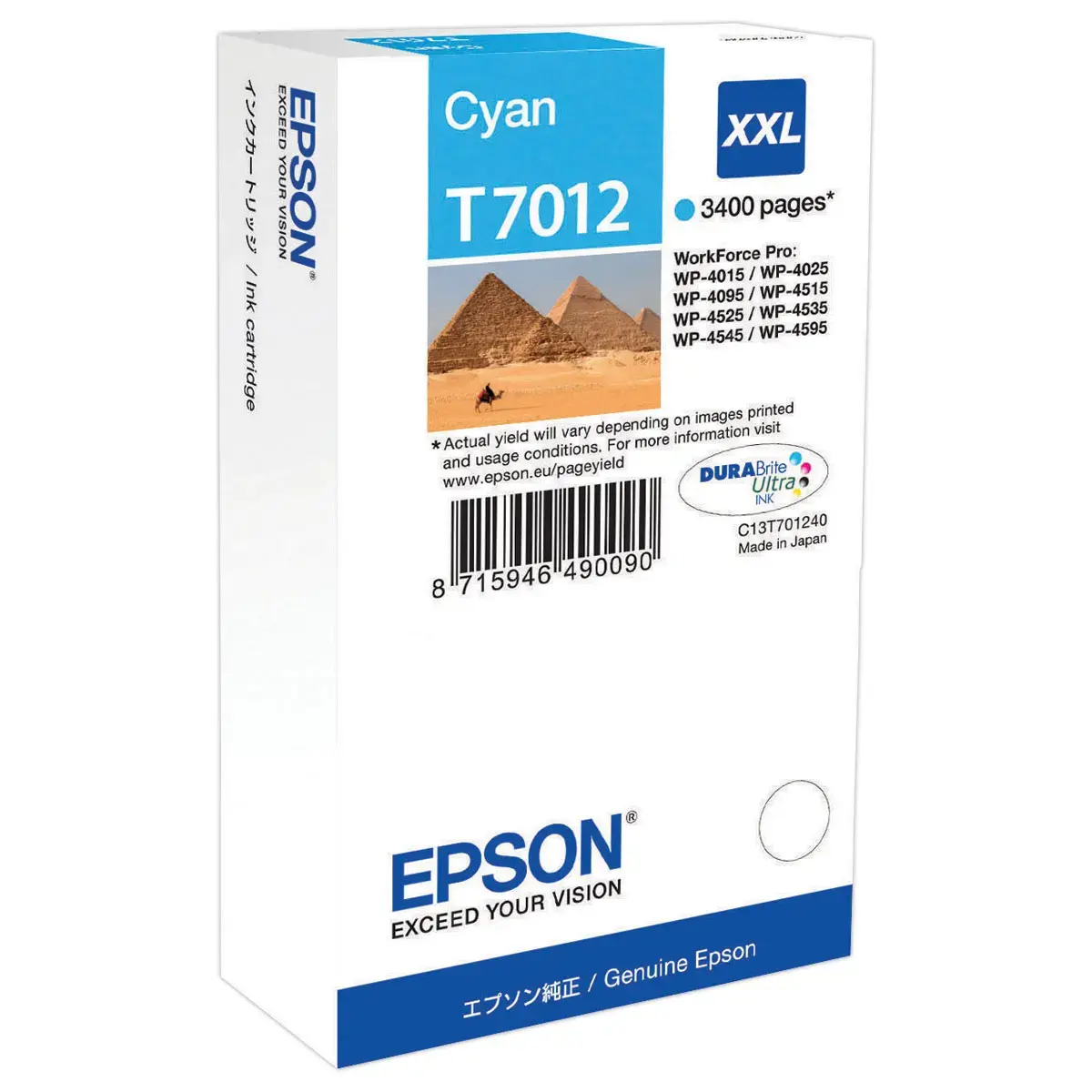 Cartouche Epson T7012 cyan