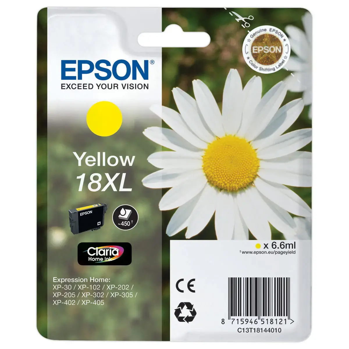 Cartouche Epson T1814 jaune