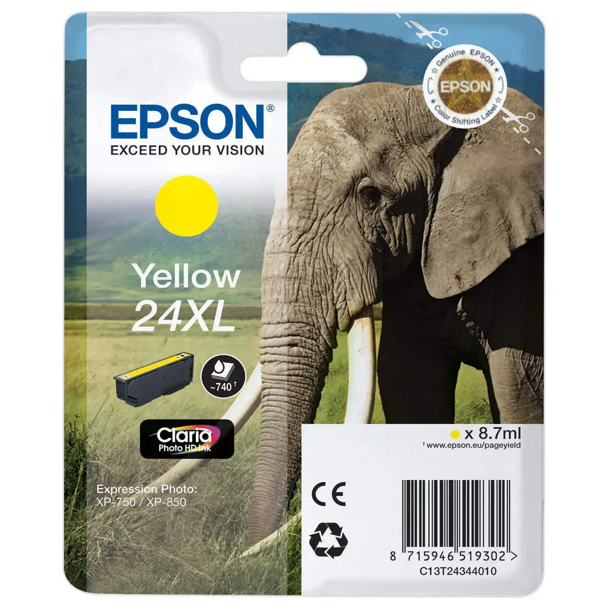Cartouche Epson T2434 jaune