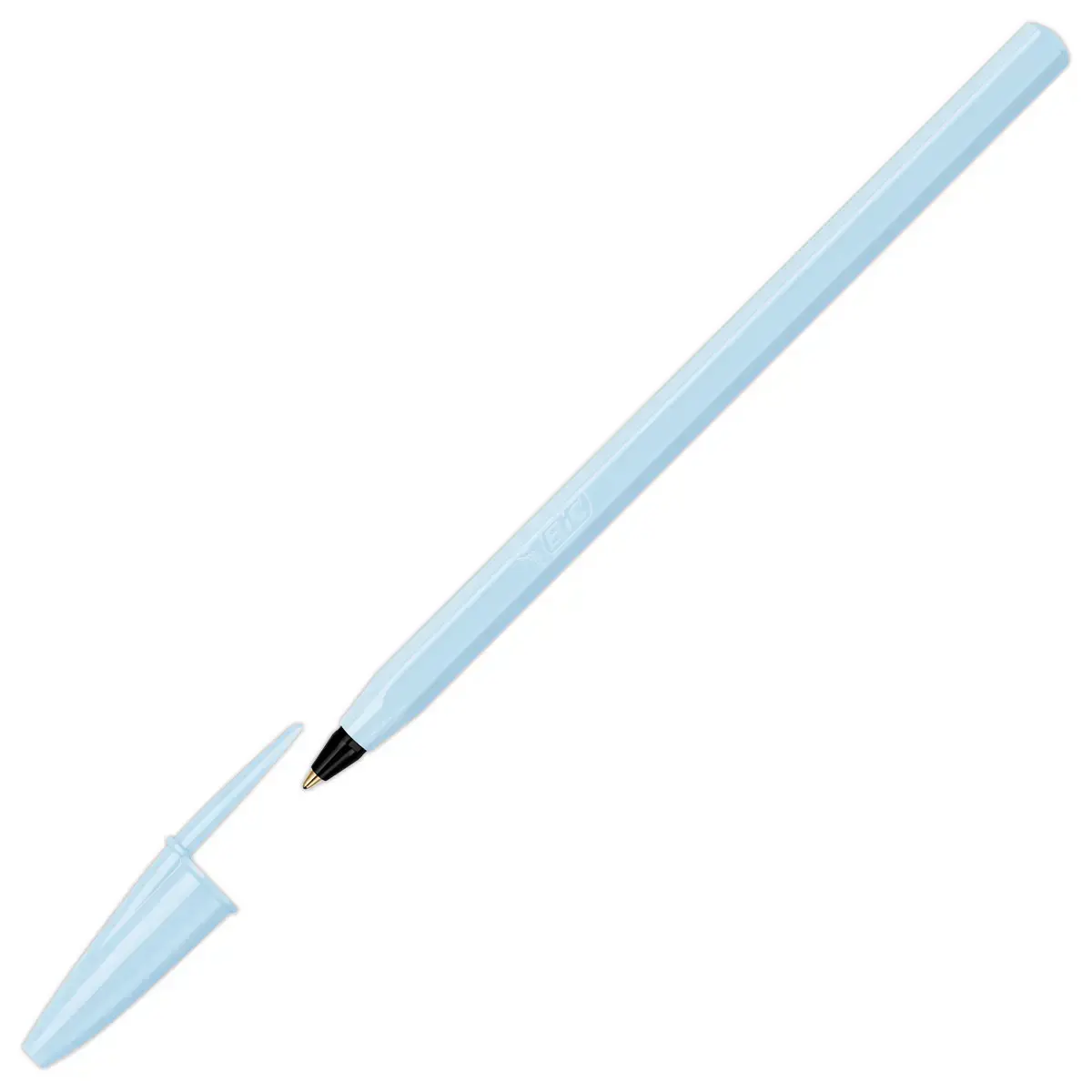 5 Stylos billes Cristal - Pointe moyenne 0,6mm - Coloris pastels - BIC