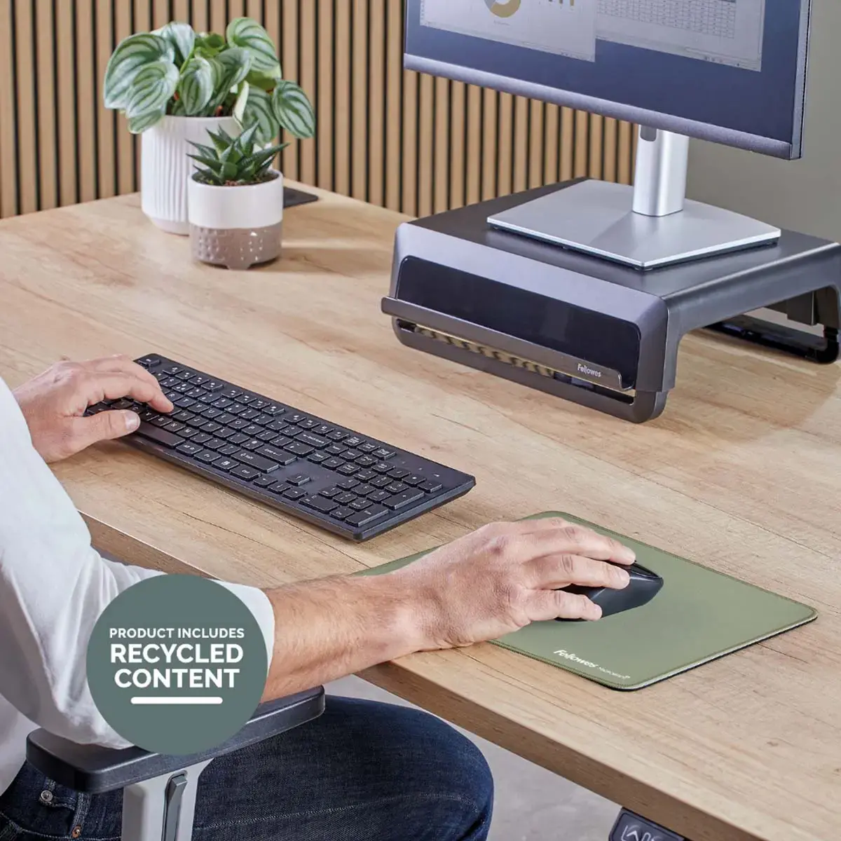 Tapis de souris Breyta XL - Vert - FELLOWES
