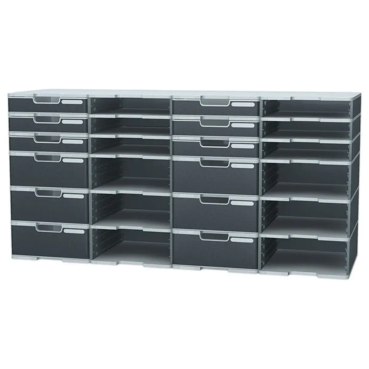 Tiroir pour cases Modulodoc - Hauteur Jumbo 10,8 cm - porte-étiquette intégré - EXACOMPTA