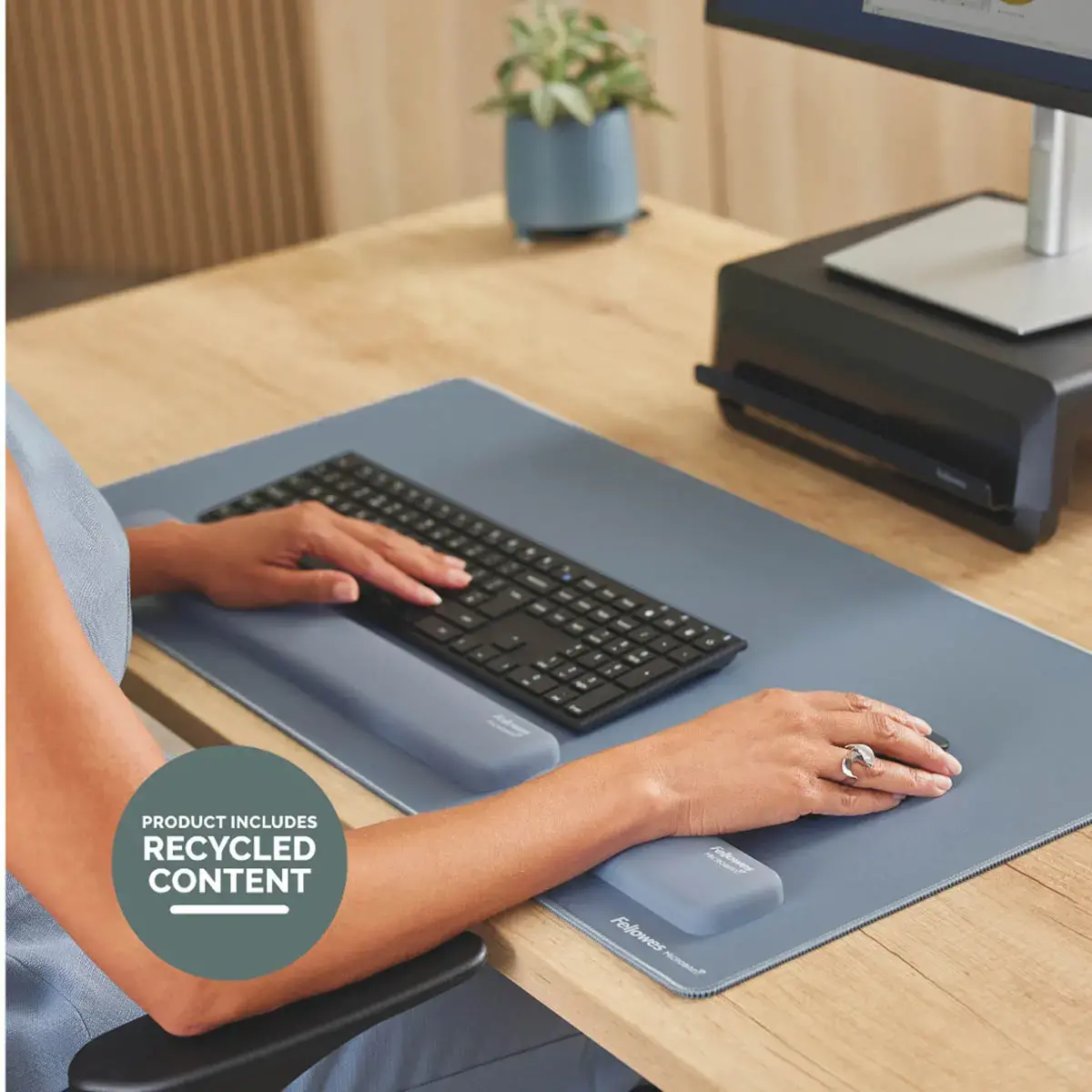 Sous-mains Breyta - Bleu gris - FELLOWES 