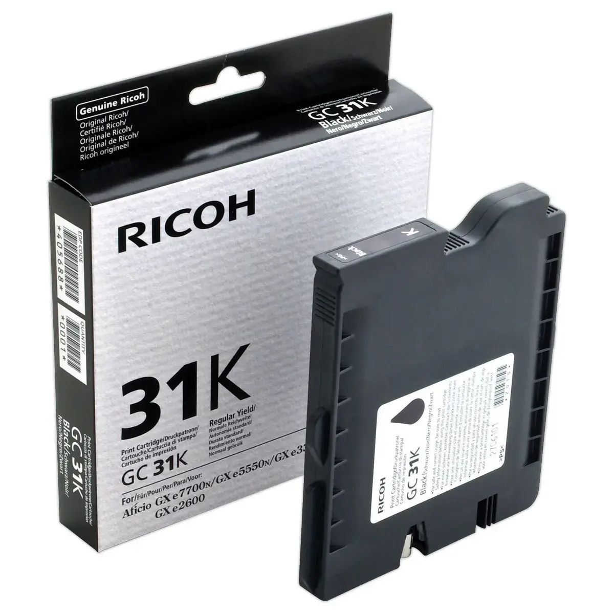 Cartouche Laser RICOH GC31BK noire