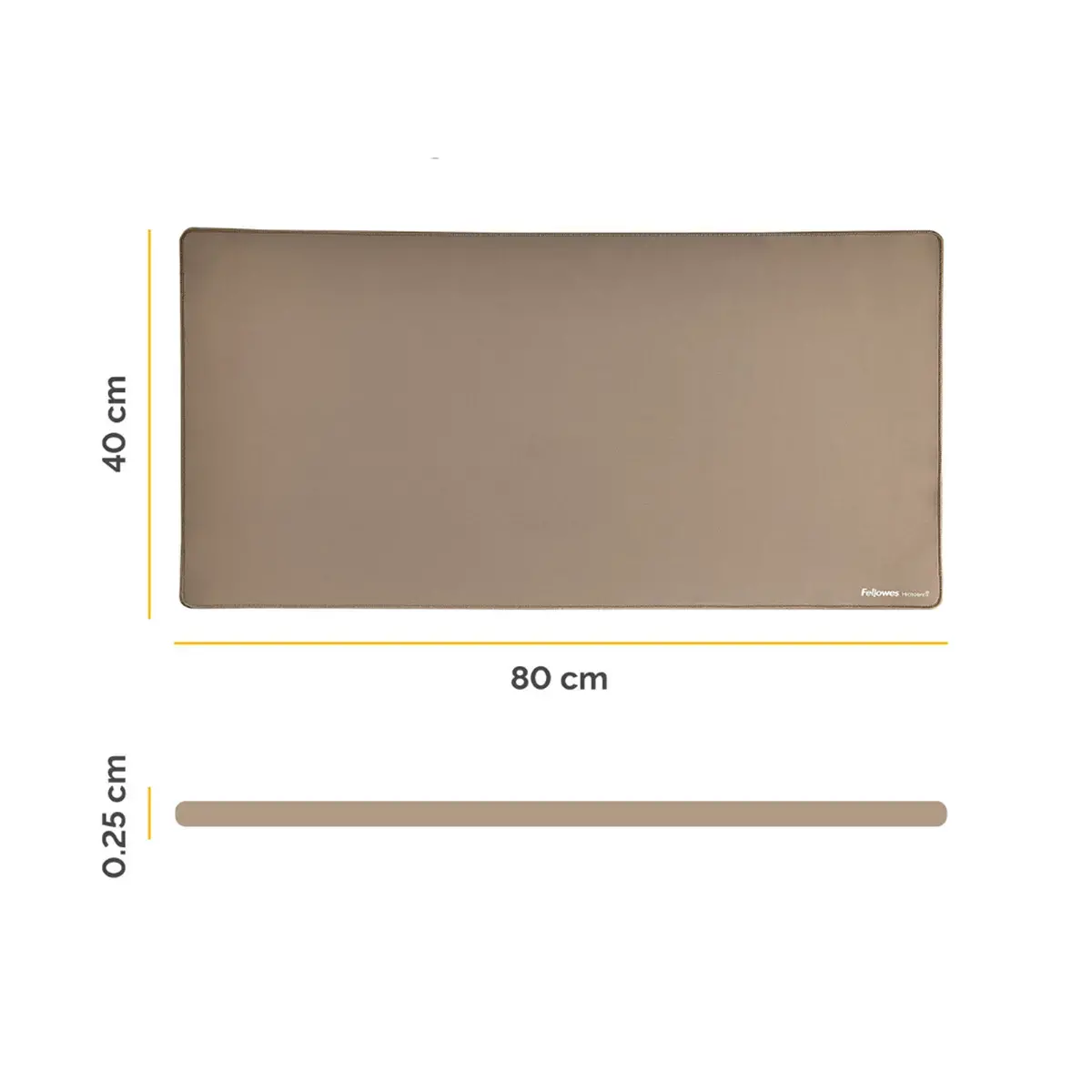 Sous-mains Breyta - Sable - FELLOWES