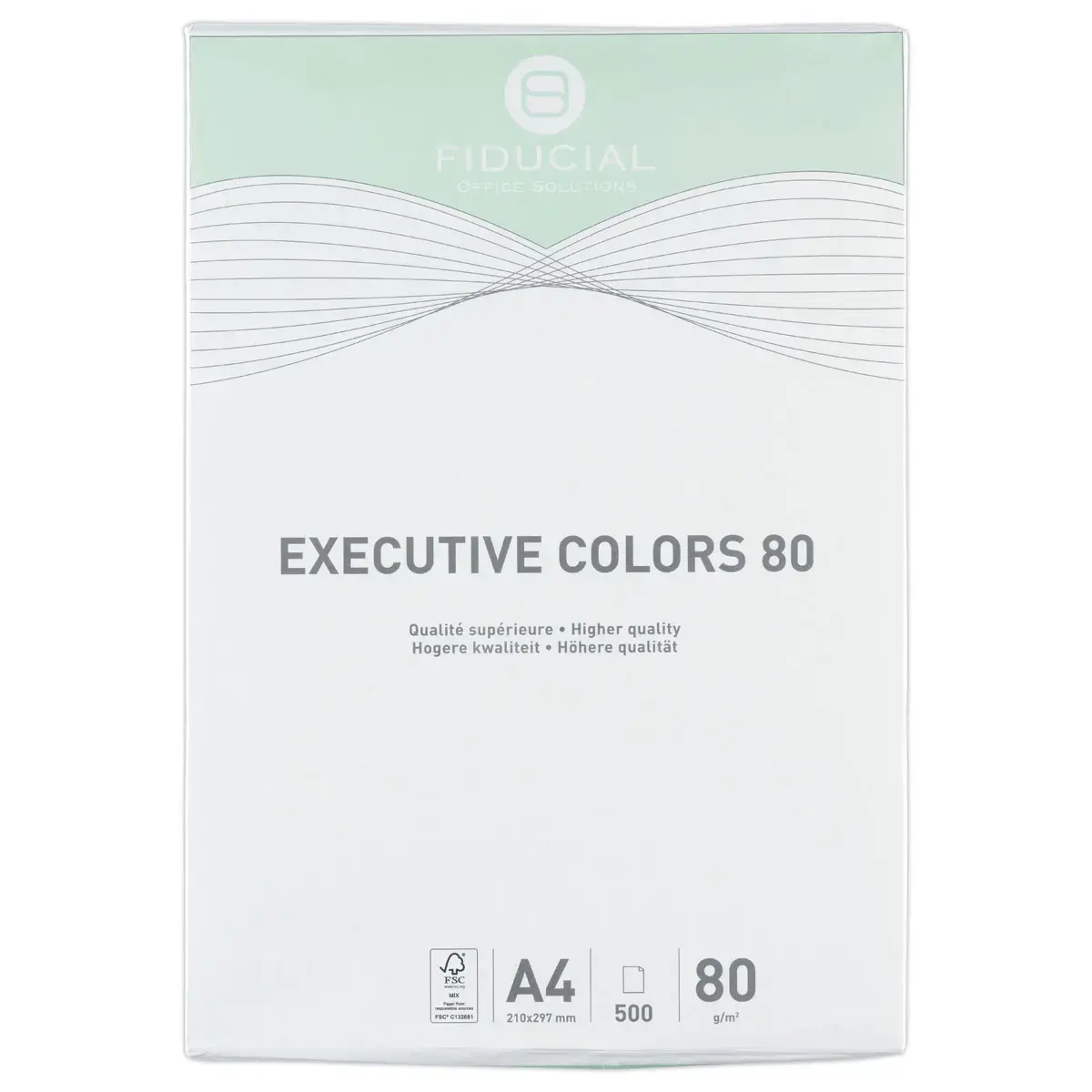 Ramette de papier couleur intense A4 Executive Colors 80g - Vert - FIDUCIAL