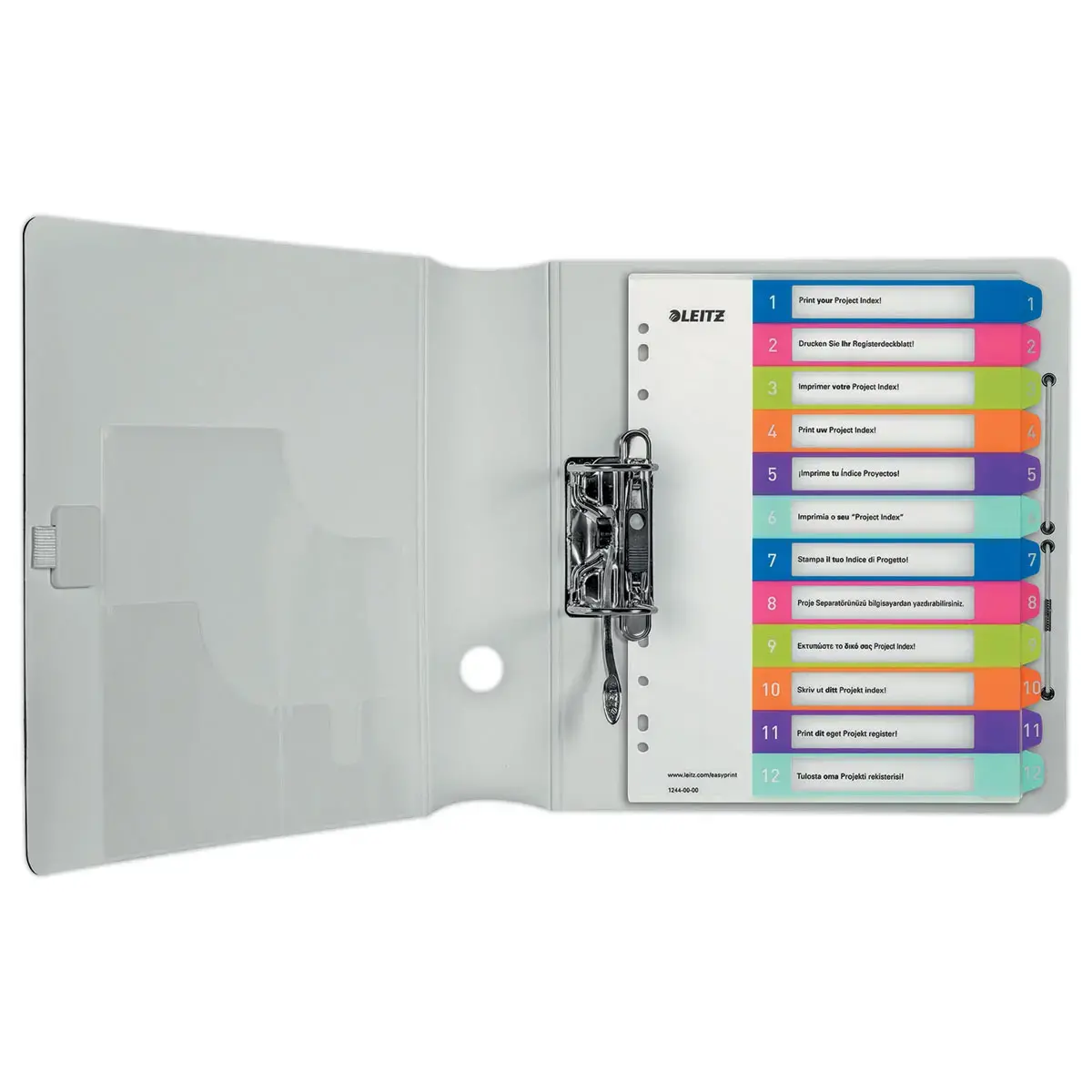 Jeu d'intercalaires num&eacute;riques WOW - A4 Maxi - 12 onglets - LEITZ 