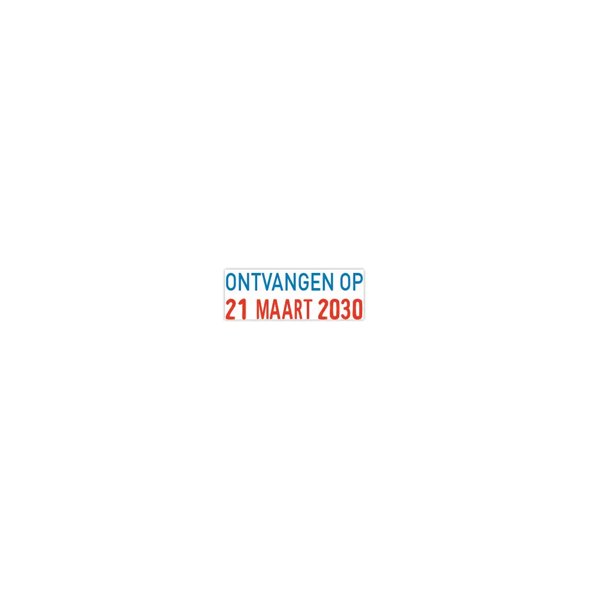 Dateur TRODAT 4850 - Date + texte " Re&ccedil;u le" n&eacute;erlandais 