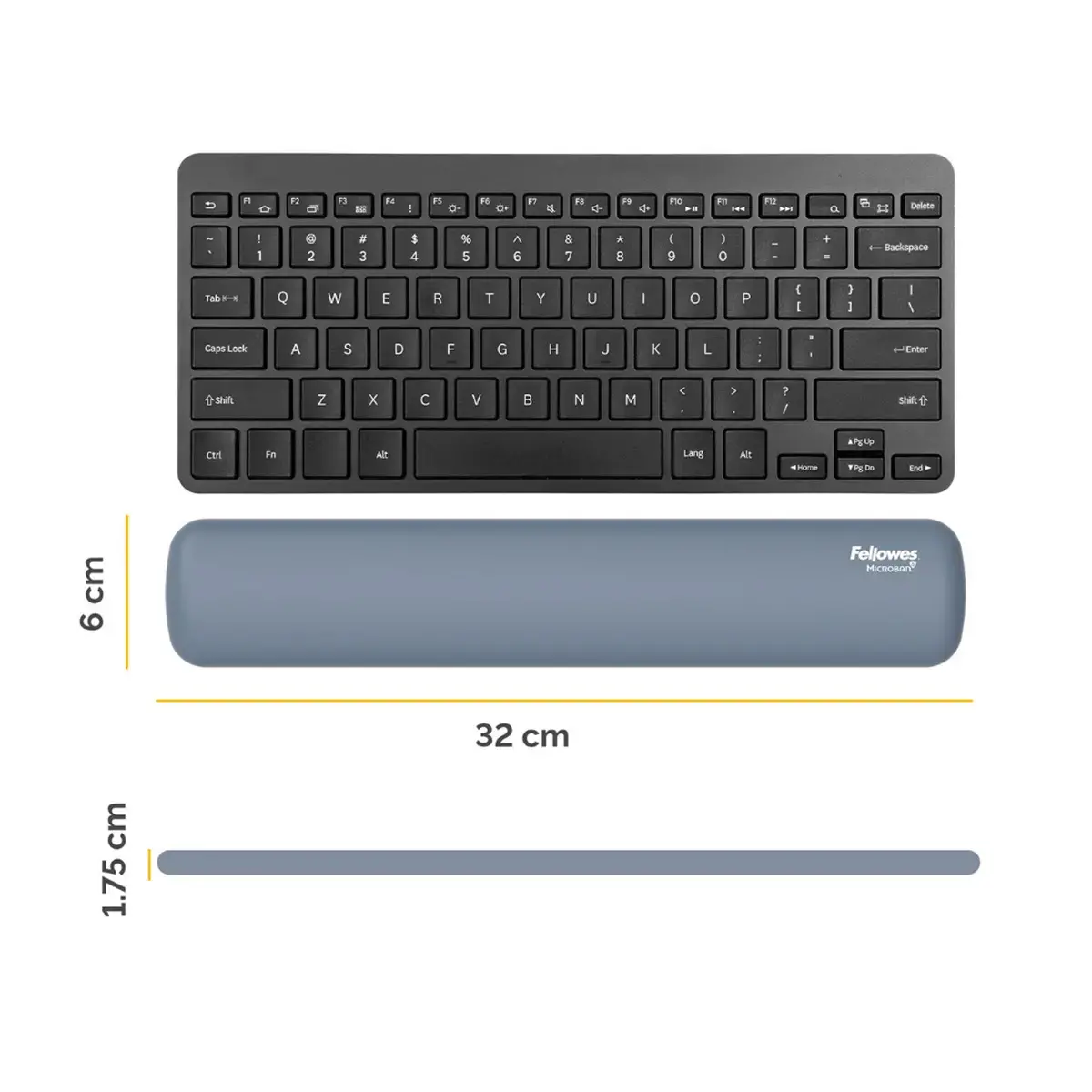 Repose-poignets clavier Breyta - Bleu gris - FELLOWES