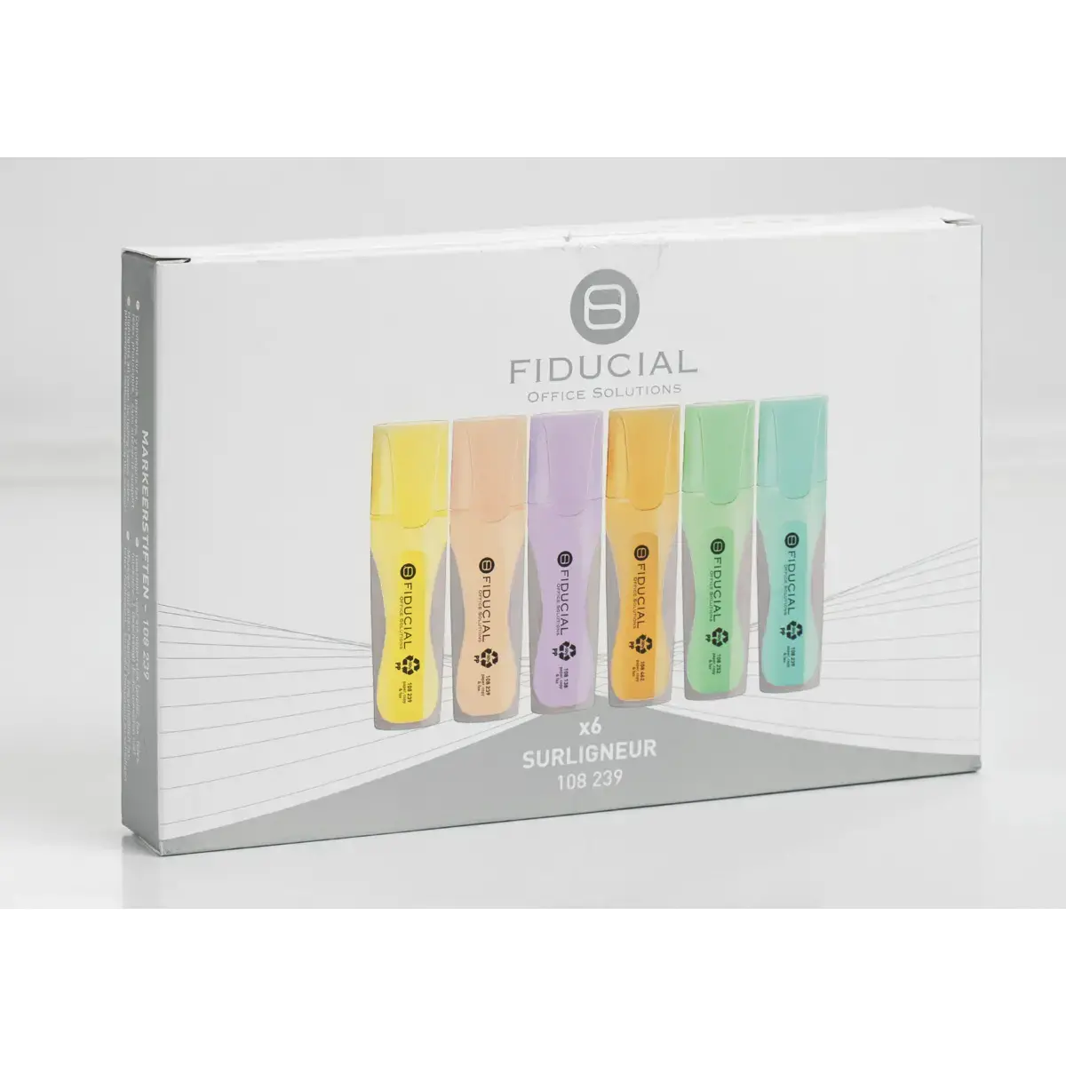 6 Surligneurs - Coloris pastels