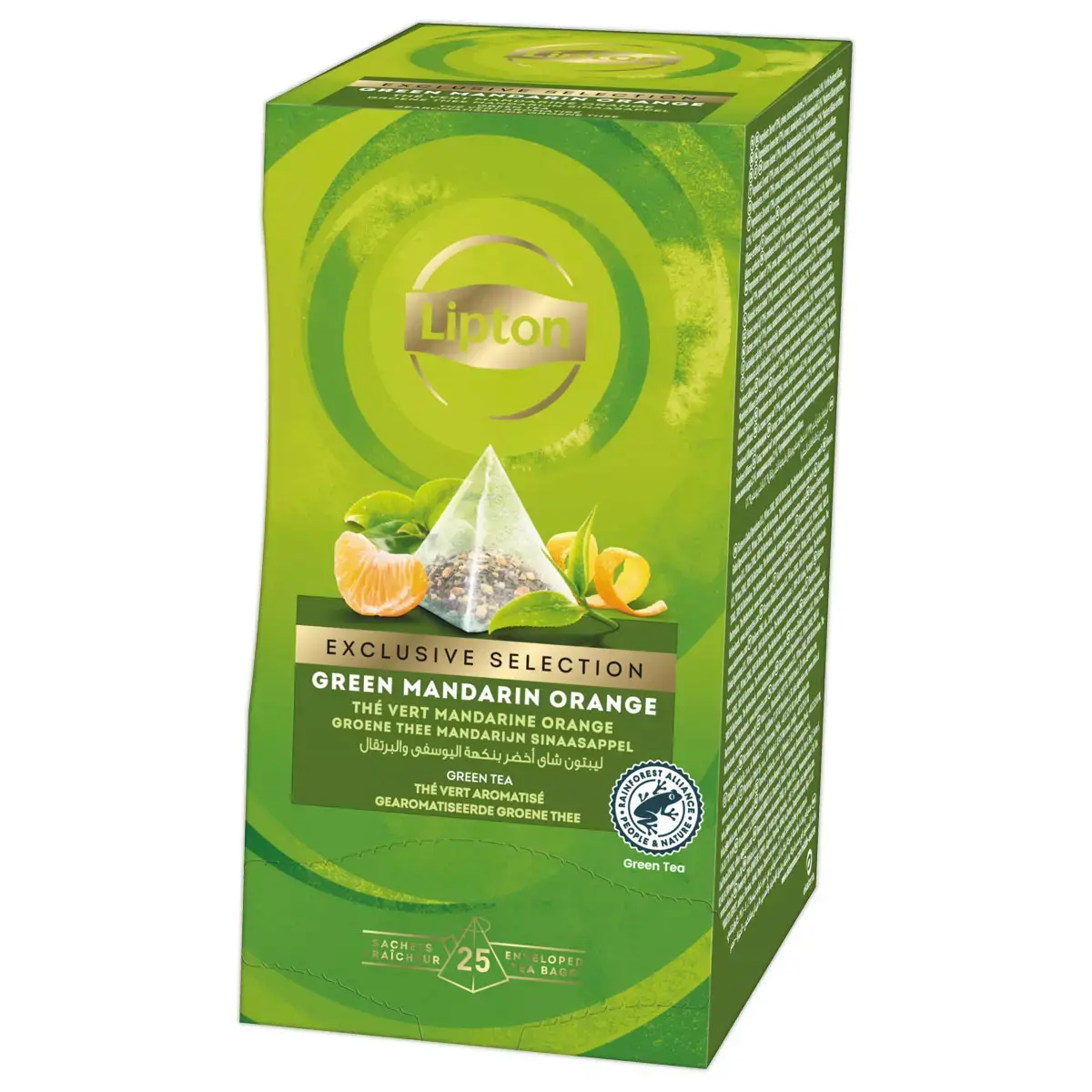 25 Thé Vert Mandarine et Orange - LIPTON