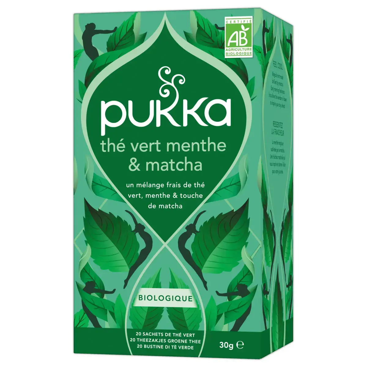 20 Sachets de thé vert - Menthe matcha - Pukka