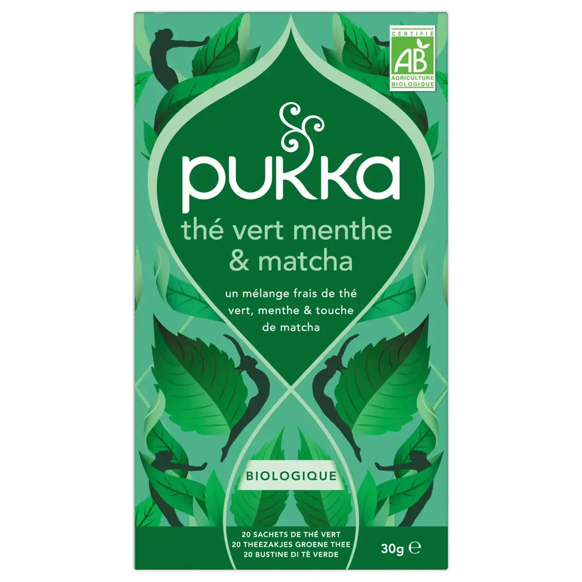20 Sachets de thé vert - Menthe matcha - Pukka