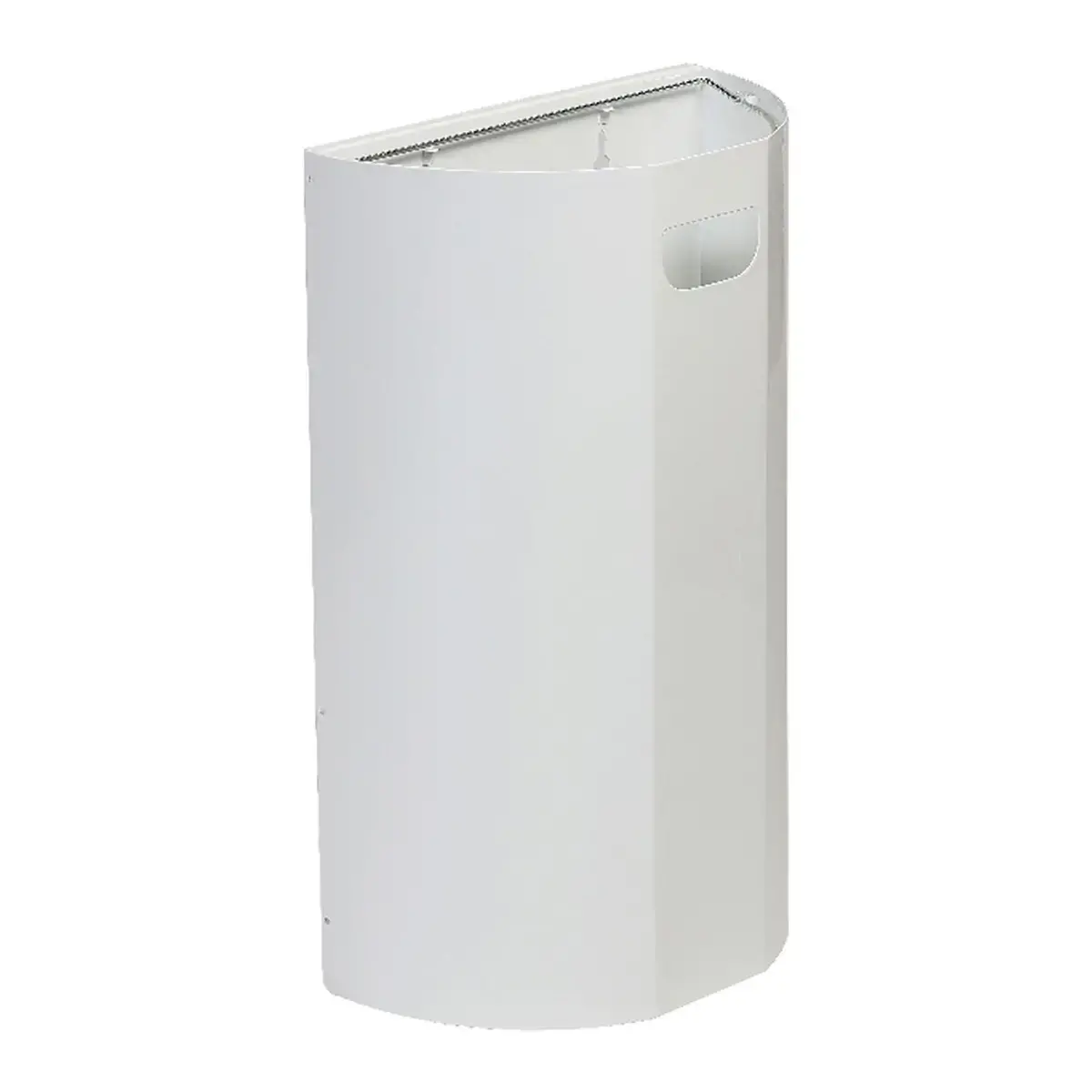 Collecteur mural demi-lune - 40L - Blanc
