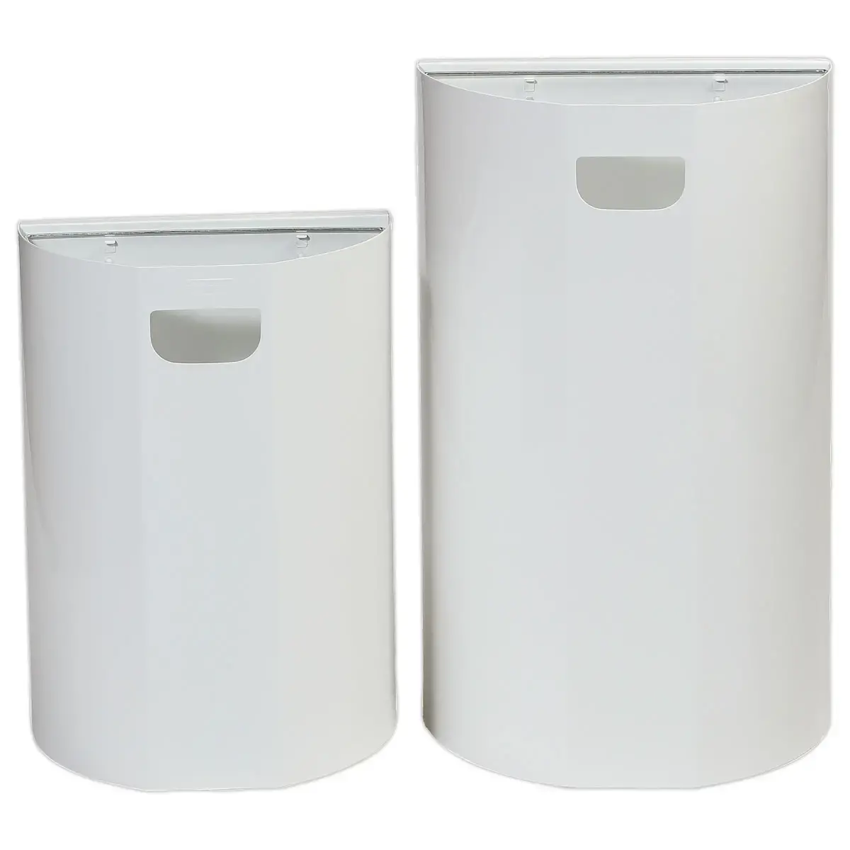 Collecteur mural demi-lune - 20L - Blanc