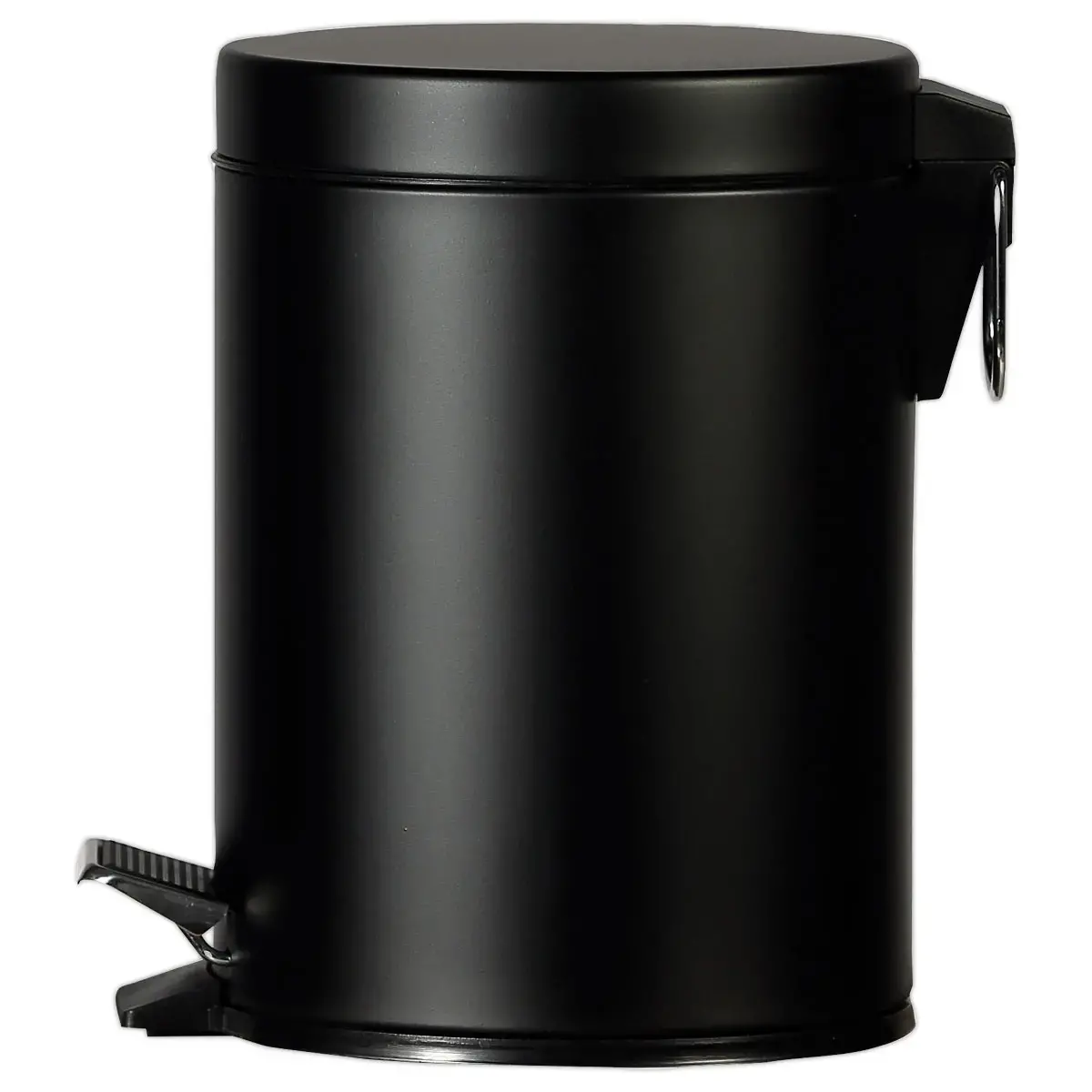 Collecteur à pédale avec bac intérieur en plastique - 5L - Noir