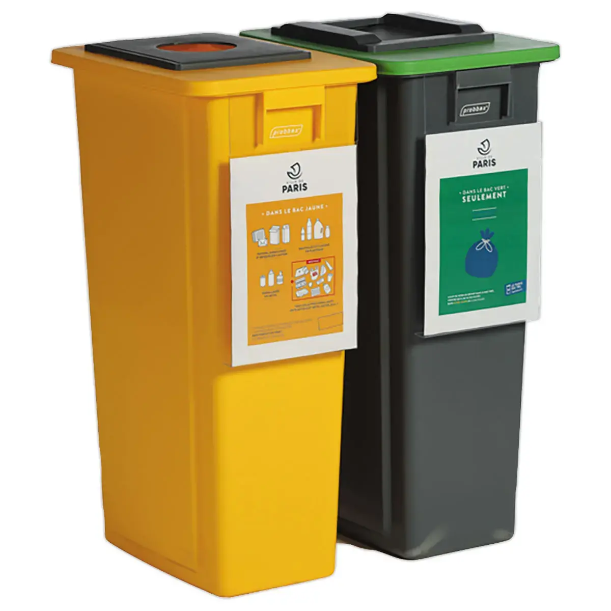 Panneau d'affichage - Pour collecteurs "recyclage" 60L et 80L