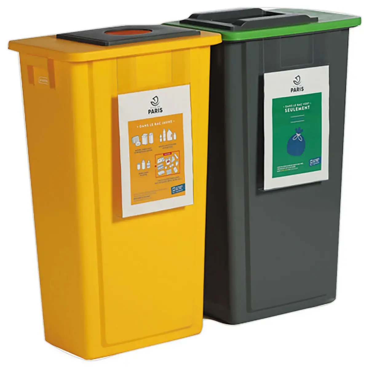 Panneau d'affichage - Pour collecteurs "recyclage" 60L et 80L
