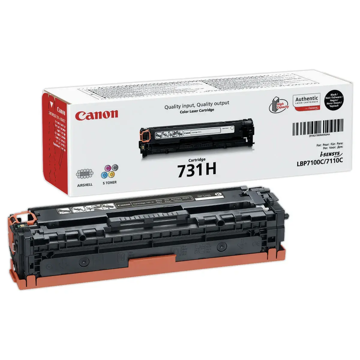 Toner CANON 731HBK noir