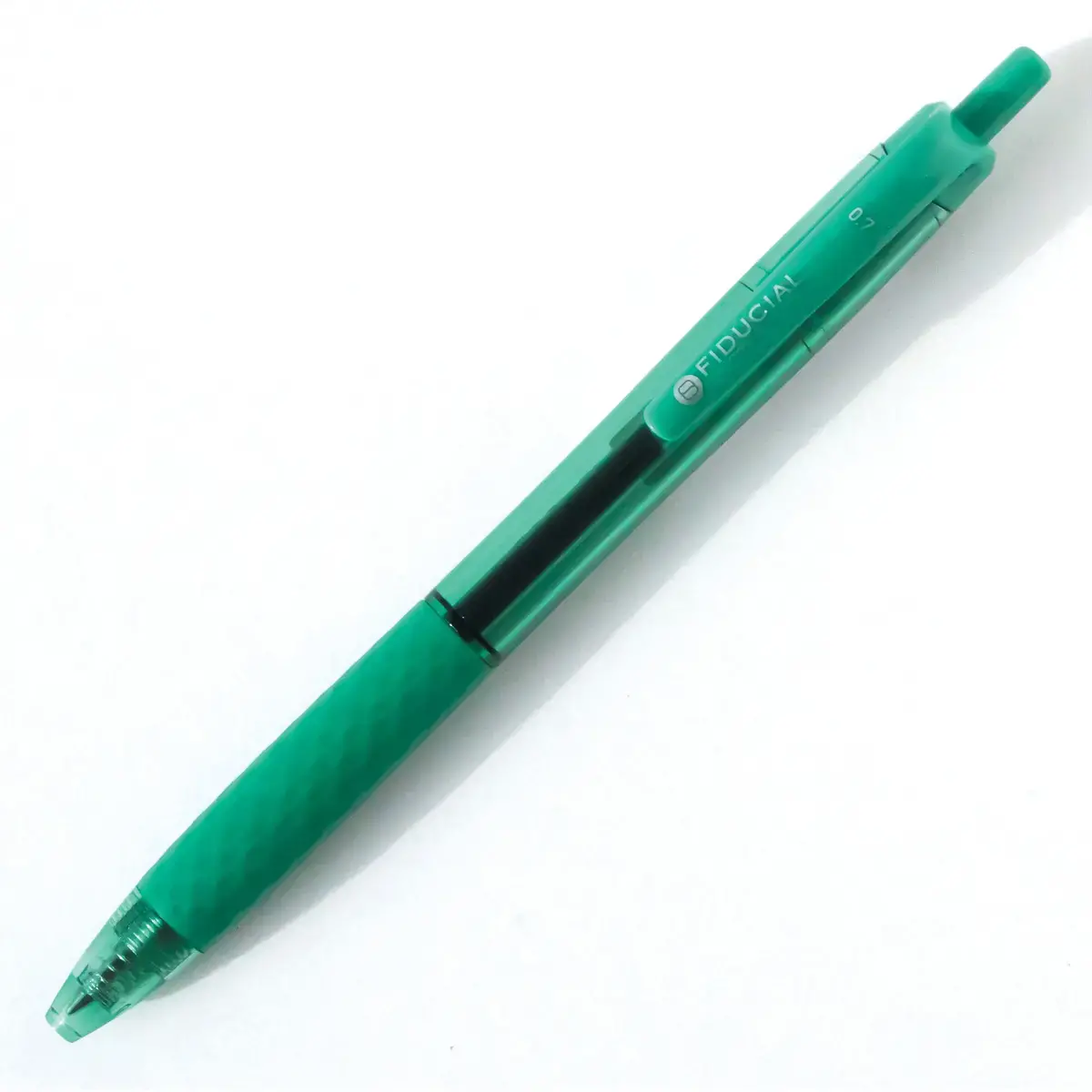 Stylo bille rétractable - Avec grip - Ecriture moyenne - Vert - FIDUCIAL