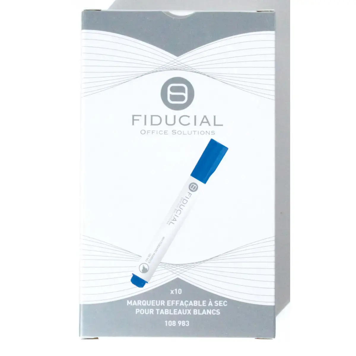 Marqueur pour tableaux blancs - Pointe biseautée - Bleu - FIDUCIAL