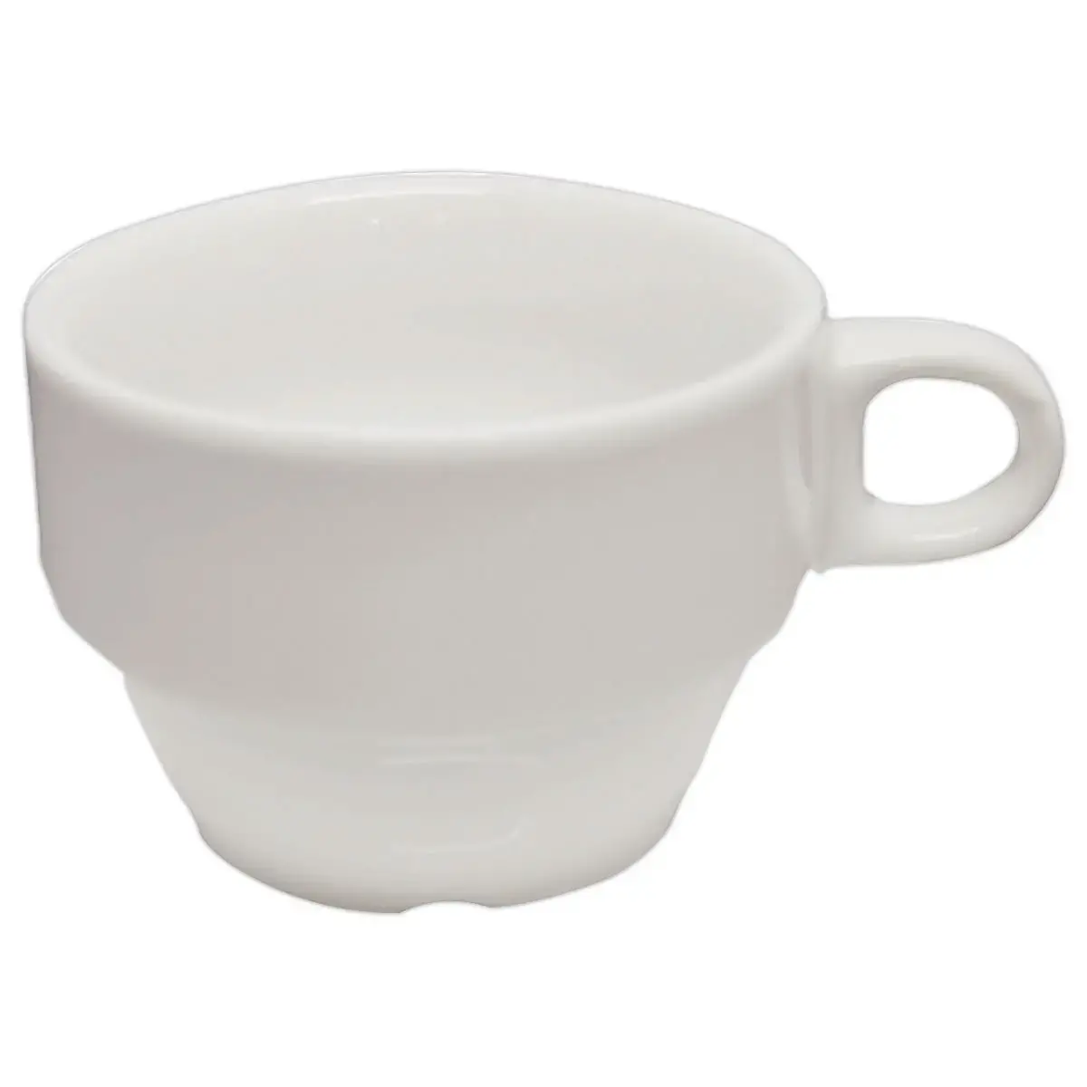 6 Tasses à café empilables Scandia 20cl - porcelaine, blanc