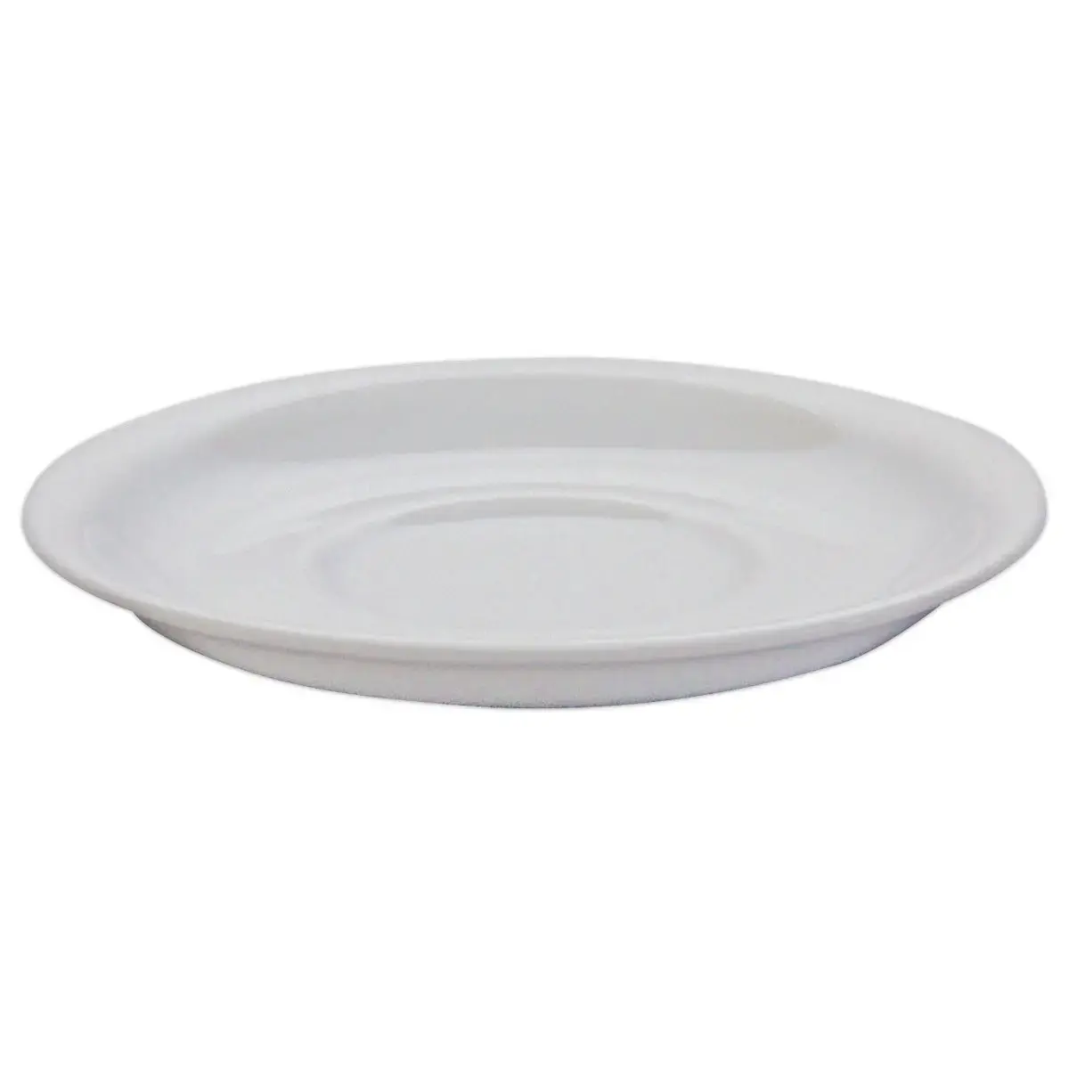6 Lot de sous-tasse &agrave; caf&eacute; Scandia 20cl porcelaine blanc 