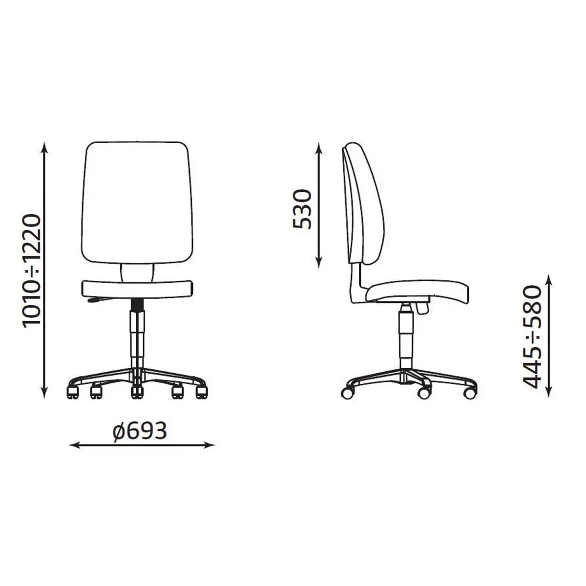 Siège de bureau synchrone Taktik - Nowy Styl