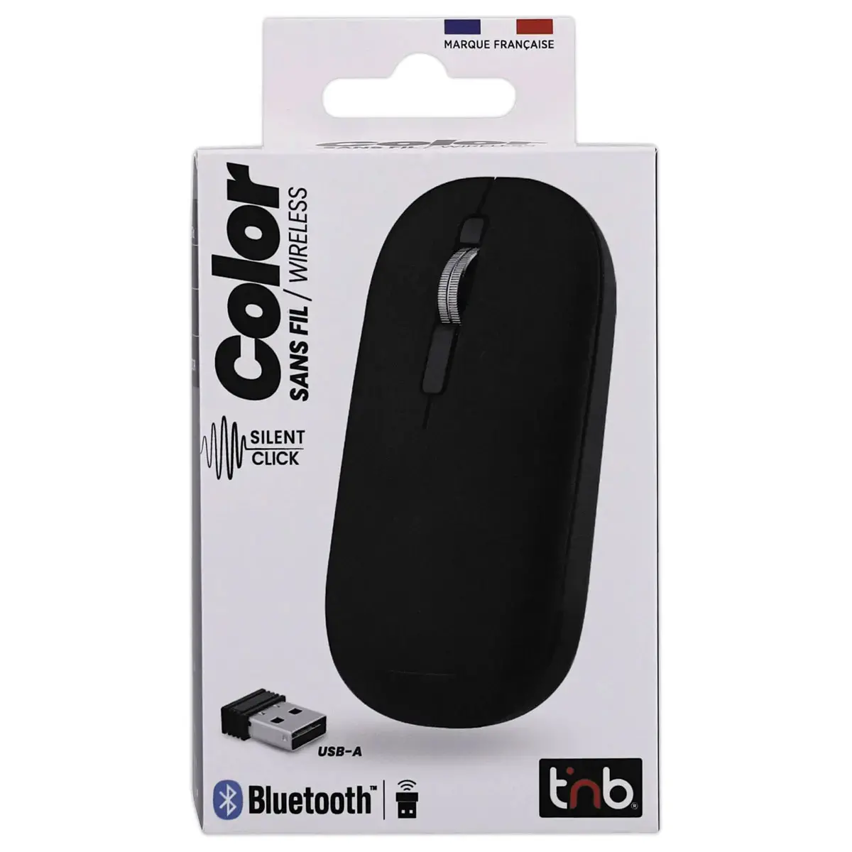 Souris sans fil Color - Noir - T'NB