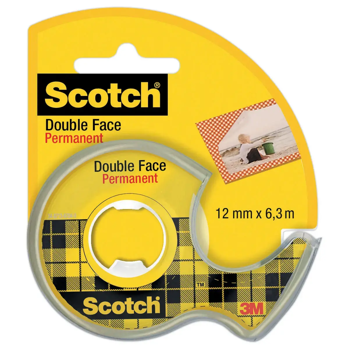 D&eacute;vidoir d'adh&eacute;sif double face - 6 m x 12 mm - SCOTCH 