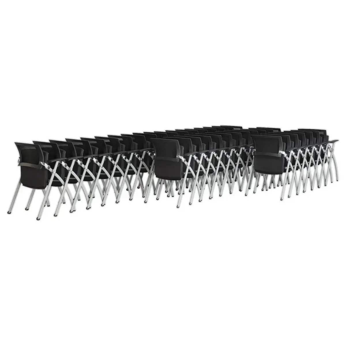 Chaise résille pliable et encastrable - Montée