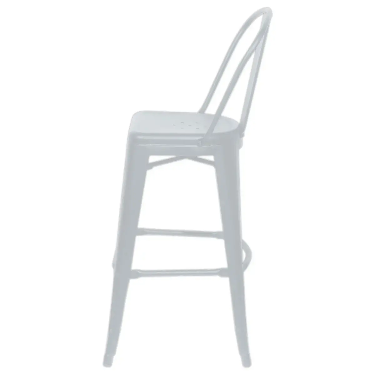 2 Tabourets hauts Urban outdoor - Blanc 