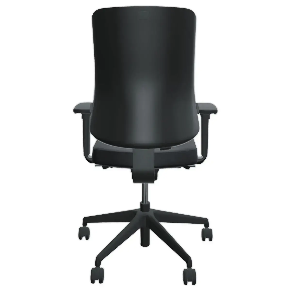 Si&egrave;ge synchrone ATILA ERGO tissu noir accotoirs 4D 