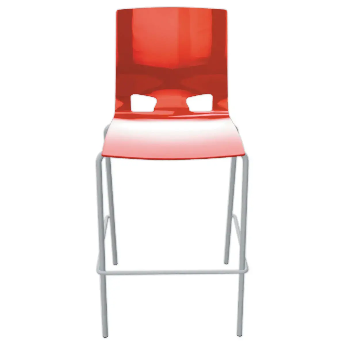 Tabouret haut Fondo hocker - Polypropylène - Rouge