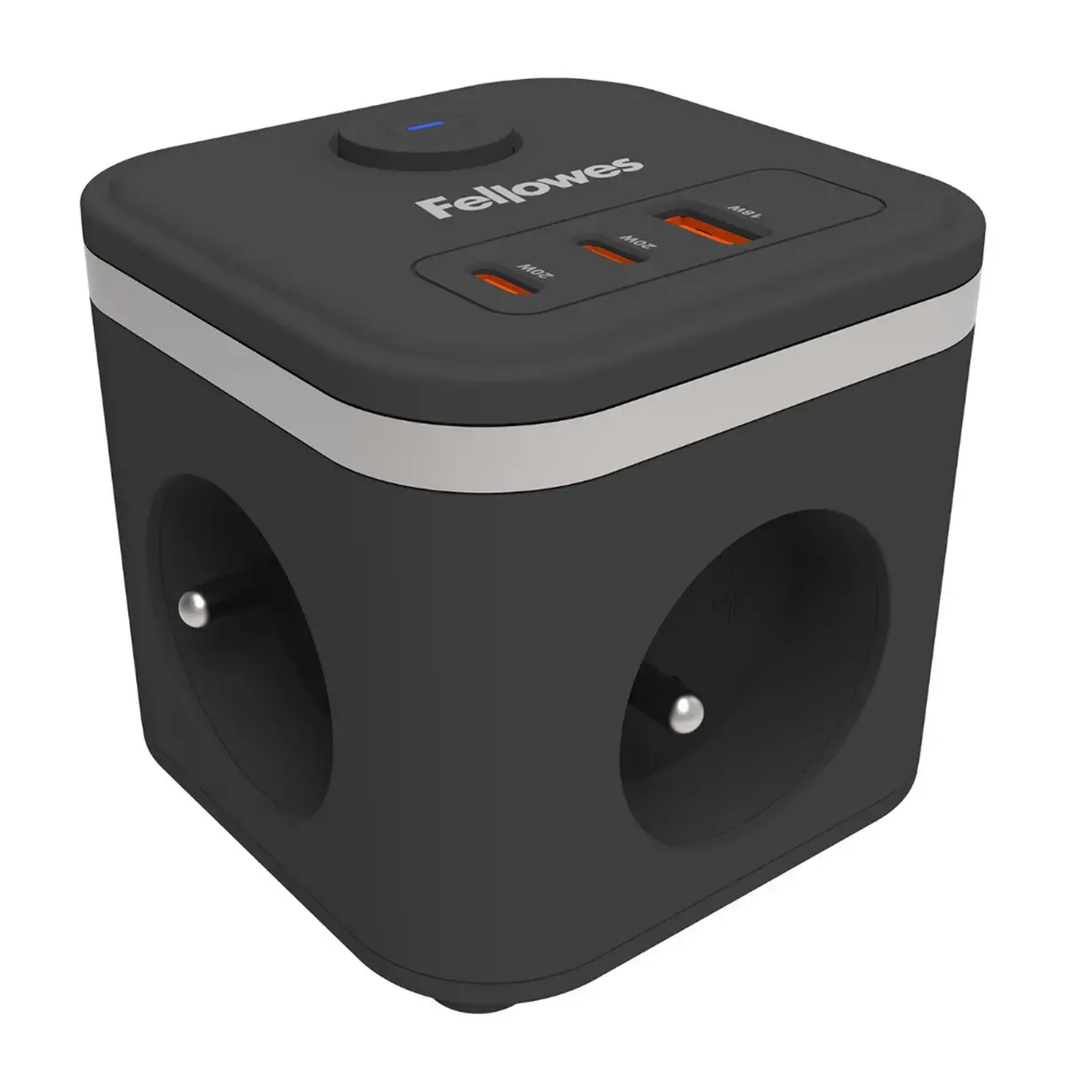 Multiprise Power Cube 2m - Noir- FELLOWES