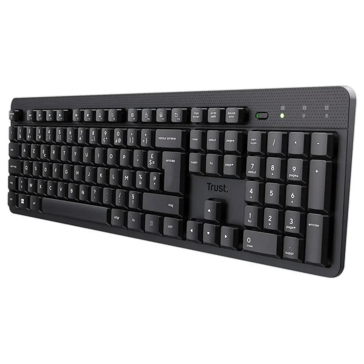 Clavier Sans Fil Ody II - Silencieux Touches Flottantes - Noir - TRUST