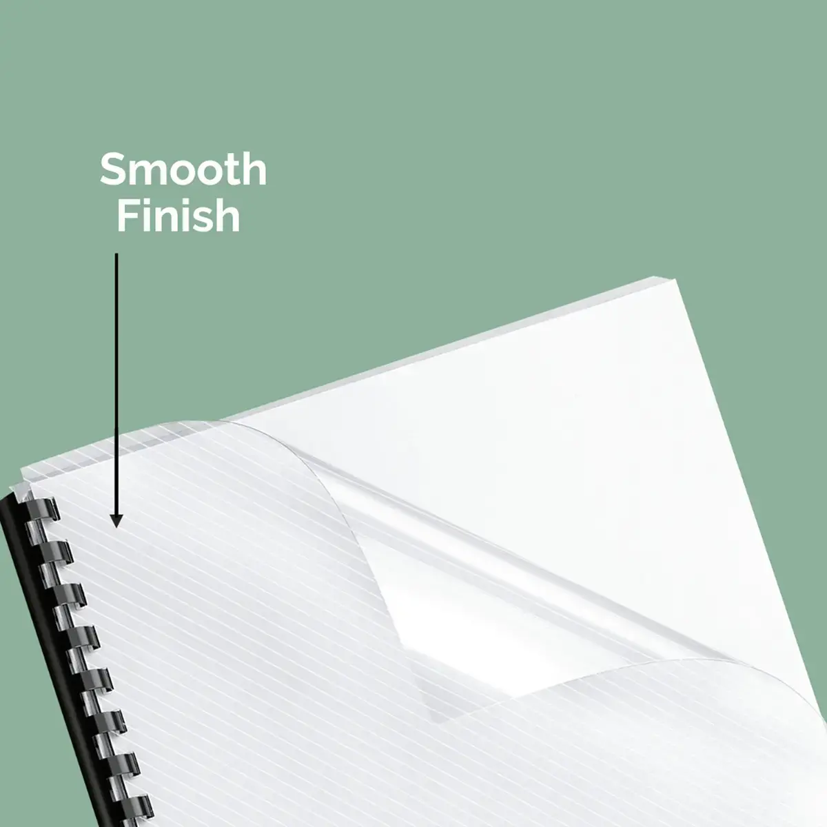 100 Couverture de reliure PVC cristal A3 - 200 microns - FELLOWES