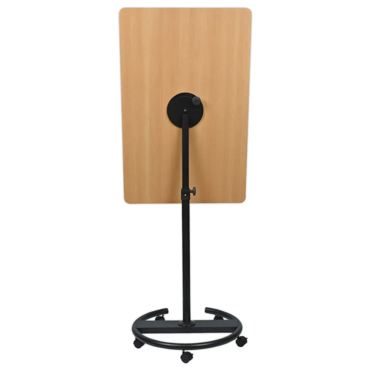 Tableau Pivotant 90&deg; &agrave; Roulettes en Acier C&eacute;ramique & Bois Naturel - LEGAMASTER 