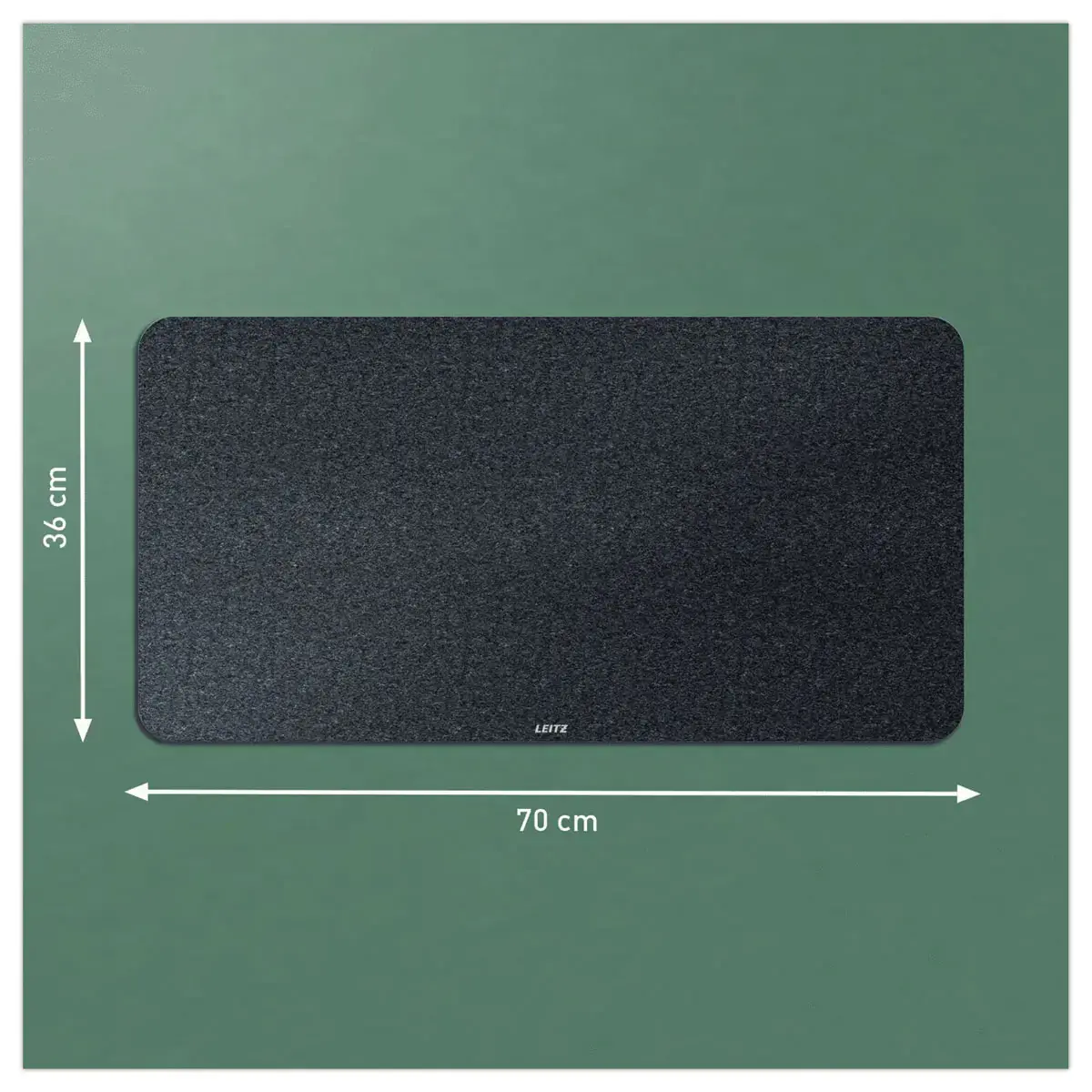 Grand sous-main tapis de bureau - gris